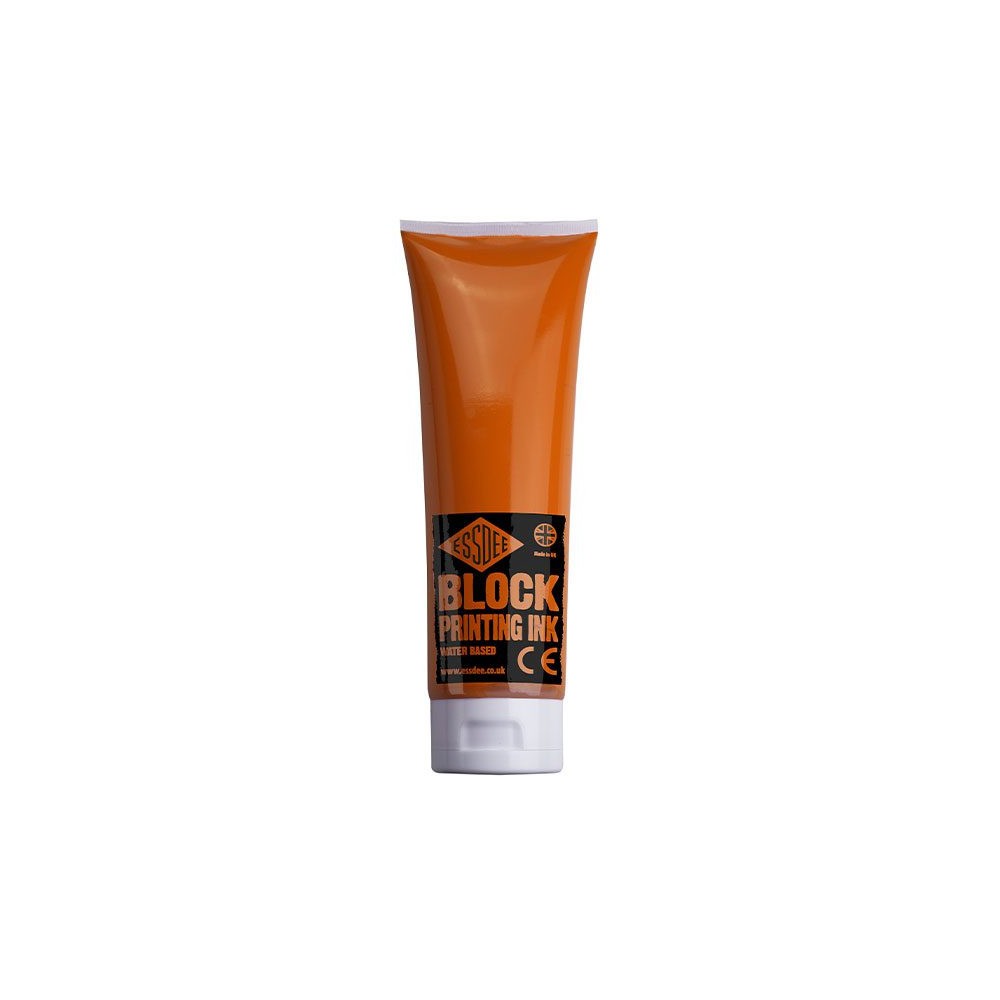 Block Printing Ink - Essdee - Orange, 300 ml
