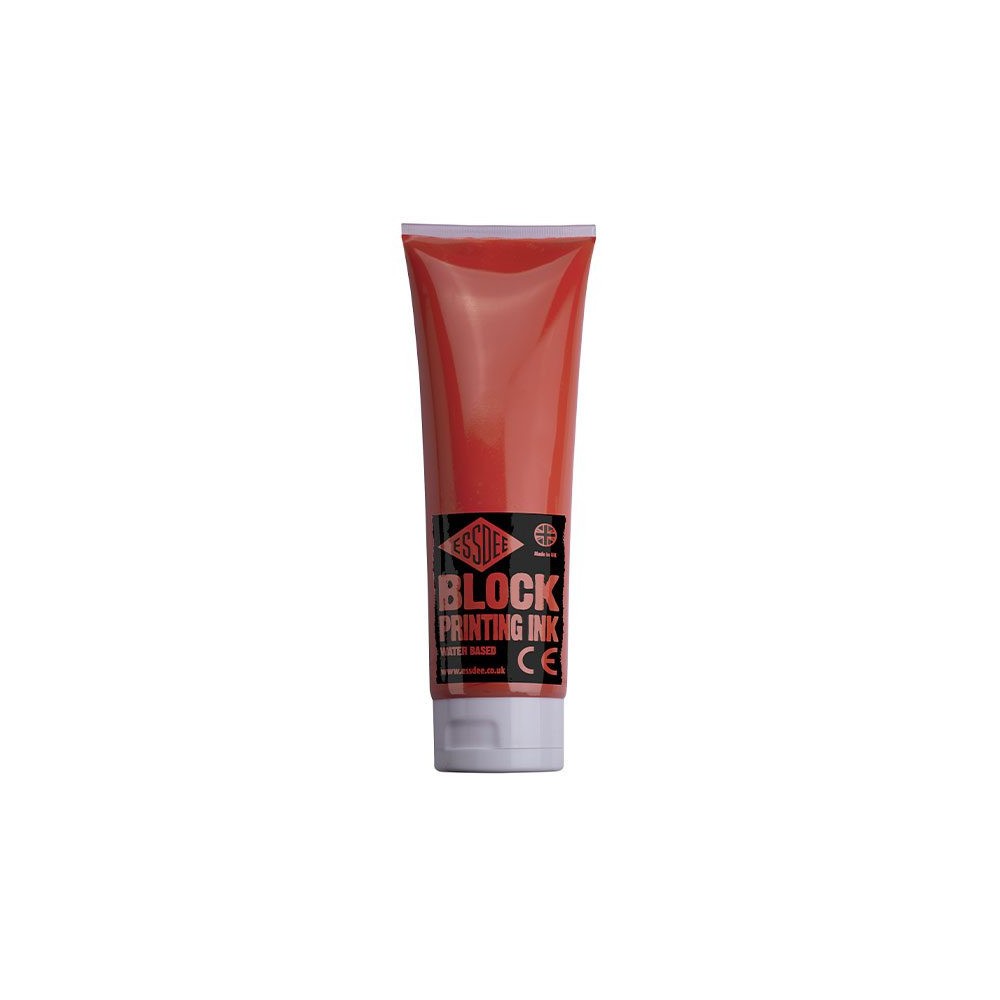 Block Printing Ink - Essdee - Vermillion, 300 ml
