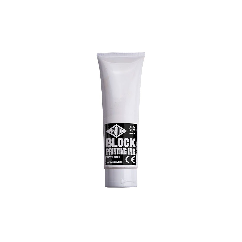 Farba, tusz do linorytu Block Printing Ink - Essdee - White, 300 ml