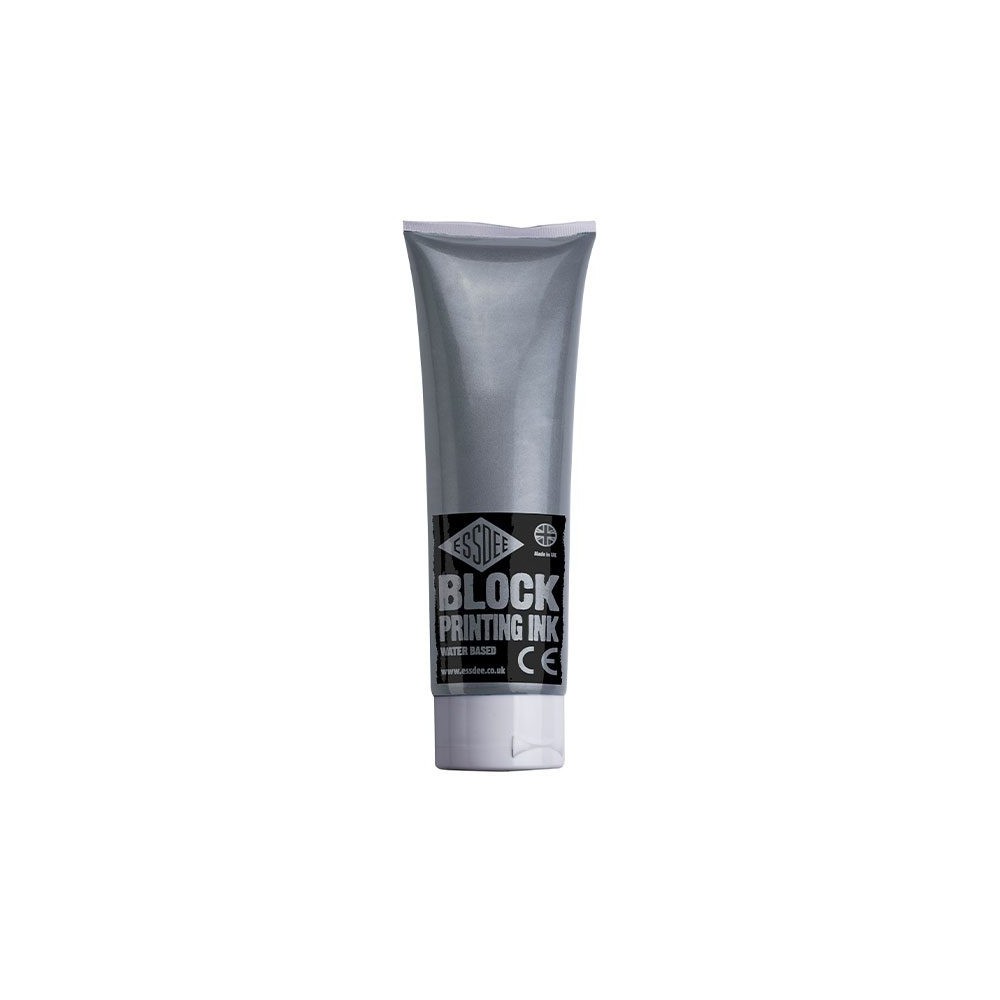 Farba, tusz do linorytu Block Printing Ink - Essdee - Metallic Silver, 300 ml
