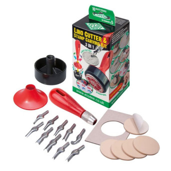 Lino Cutter & Stamp Carving Kit - Essdee - 15 pcs.