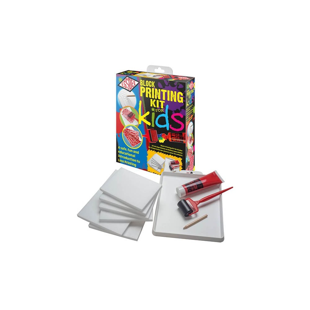 Zestaw do linorytu dla dzieci Block Printing Kit - Essdee - 10 szt.