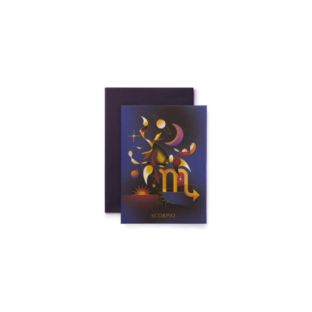 Greeting card Zodiac - Suska & Kabsch - Scorpio, 15,4 x 11 cm