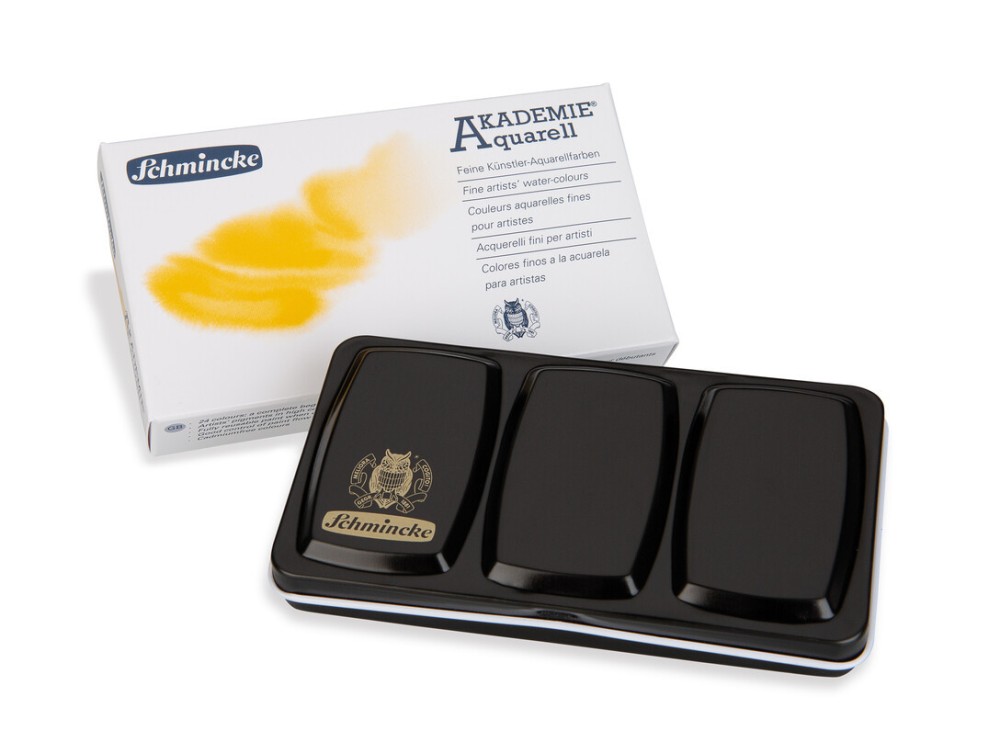 Set of Akademie Aquarell watercolor paints - Schmincke - 12 pcs.