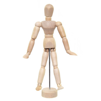 Drewniany manekin do nauki rysunku - Leniar - 14 cm