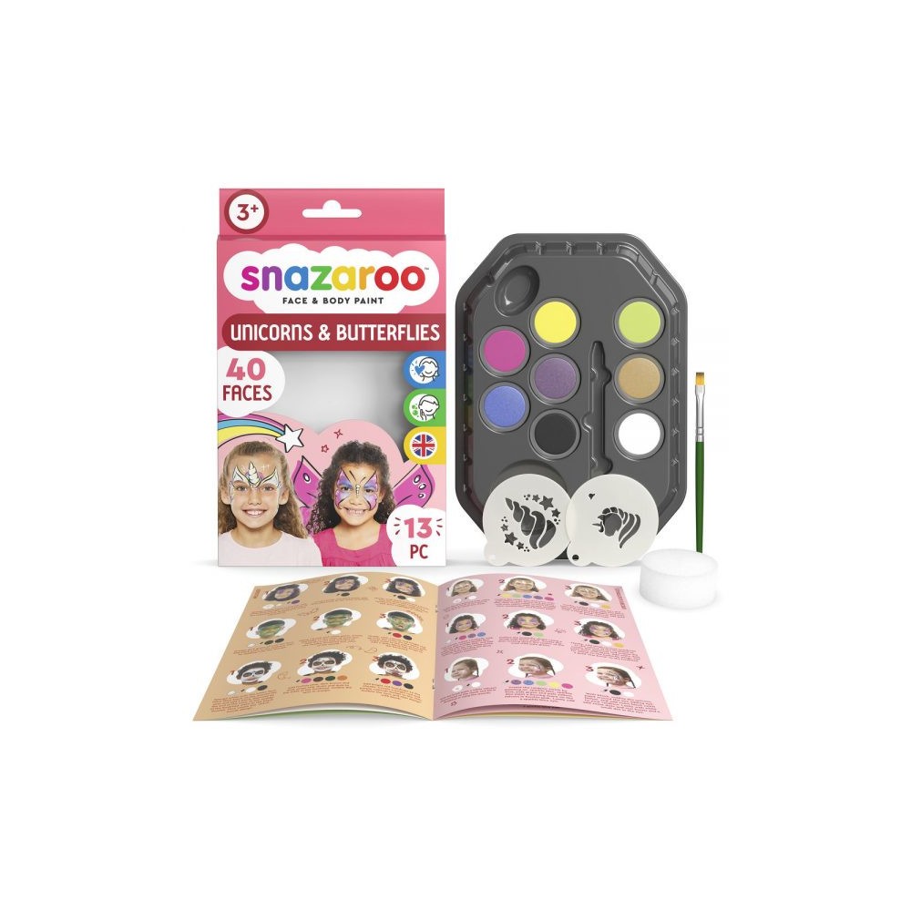 Face paint kit - Snazaroo - Unicorn, 13 pcs.
