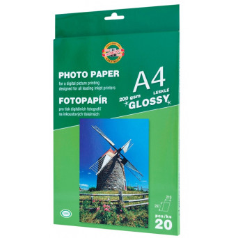 Photo paper A4 - Koh-I-Noor - glossy, 200 g/m2, 20 sheets
