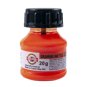 Technical drawing ink - Koh-I-Noor - fluorescent orange, 20 g