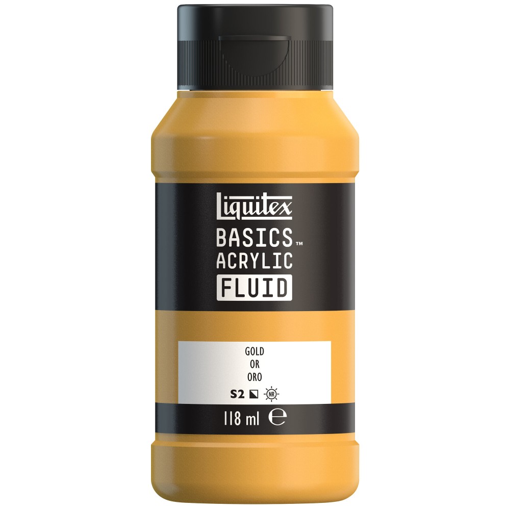 Basics Acrylic Fluid paint - Liquitex - 051, Gold, 118 ml