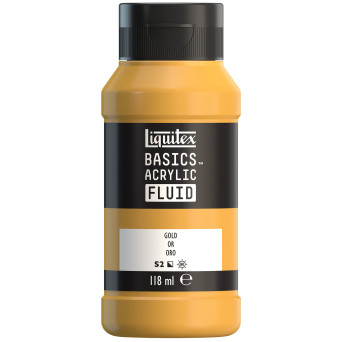 Farba akrylowa Basics Acrylic Fluid - Liquitex - 051, Gold, 118 ml