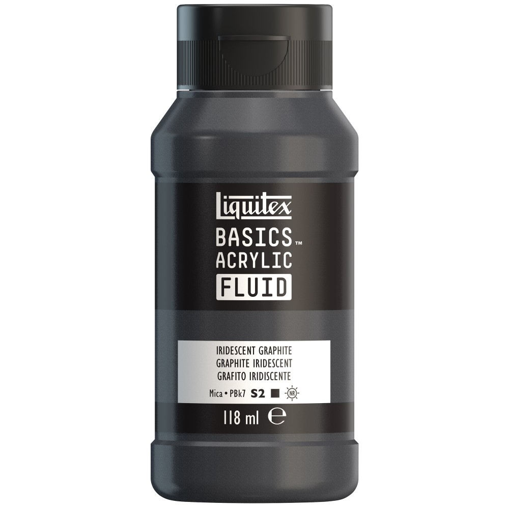 Farba akrylowa Basics Acrylic Fluid - Liquitex - 049, Iridescent Graphite, 118 ml
