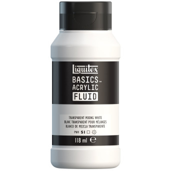 Farba akrylowa Basics Acrylic Fluid - Liquitex - 430, Transparent Mixing White, 118 ml