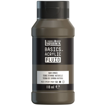 Farba akrylowa Basics Acrylic Fluid - Liquitex - 331, Raw Umber, 118 ml