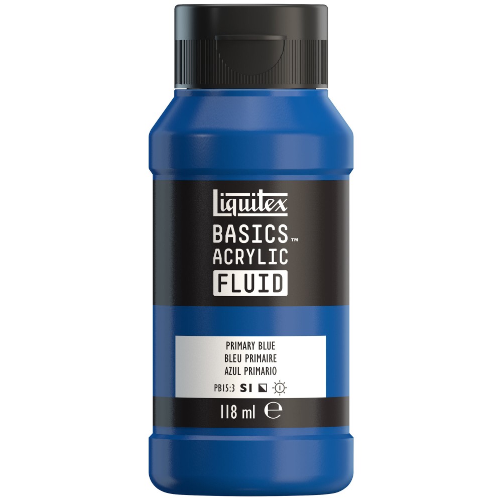 Farba akrylowa Basics Acrylic Fluid - Liquitex - 420, Primary Blue, 118 ml