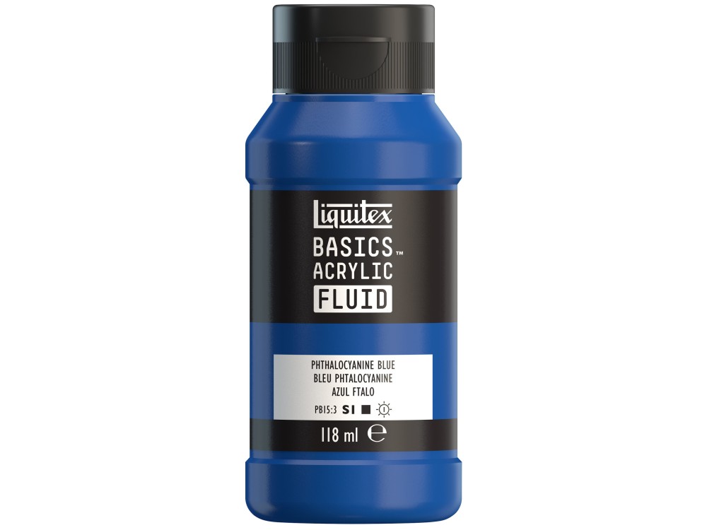 Farba akrylowa Basics Acrylic Fluid - Liquitex - 316, Phthalocyanine Blue, 118 ml