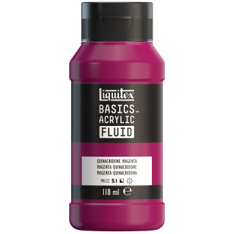 Farba akrylowa Basics Acrylic Fluid - Liquitex - 114, Quinacridone Magenta, 118 ml