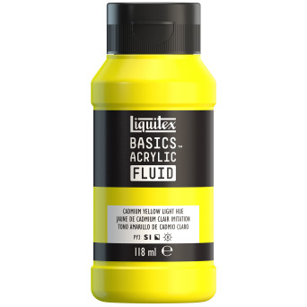 Basics Acrylic Fluid paint - Liquitex - 159, Cadmium Yellow Light, 118 ml