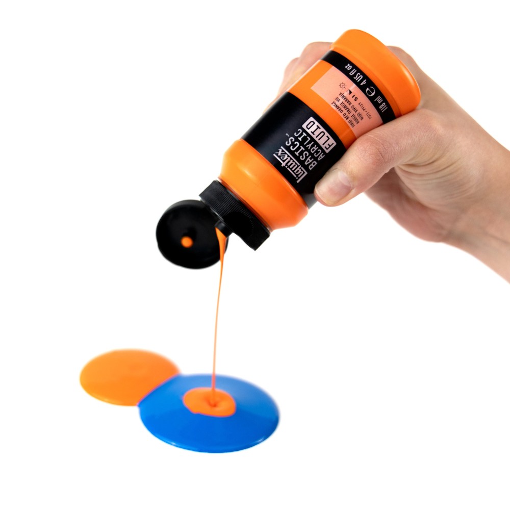 Farba akrylowa Basics Acrylic Fluid - Liquitex - 984, Fluorescent Blue, 118 ml