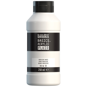 Farba akrylowa Basics Acrylic Fluid - Liquitex - 238, Iridescent White, 250 ml