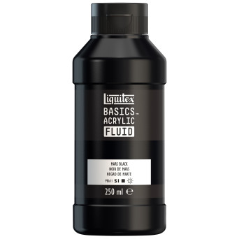 Farba akrylowa Basics Acrylic Fluid - Liquitex - 276, Mars Black, 250 ml