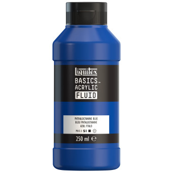 Basics Acrylic Fluid paint - Liquitex - 316, Phthalocyanine Blue, 250 ml