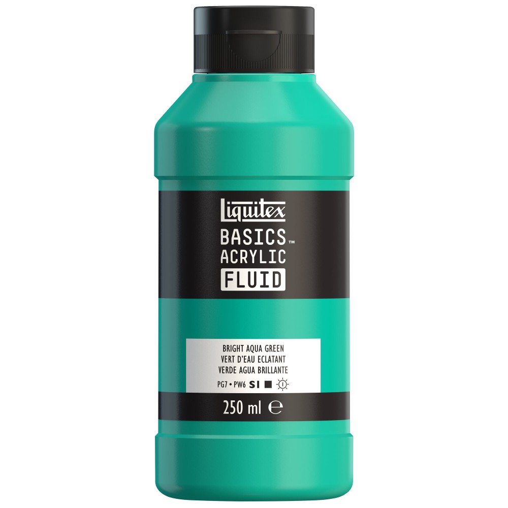 Basics Acrylic Fluid paint - Liquitex - 660, Bright Aqua Green, 250 ml