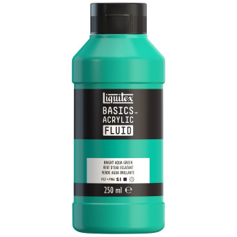Farba akrylowa Basics Acrylic Fluid - Liquitex - 660, Bright Aqua Green, 250 ml