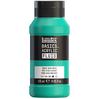 Farba akrylowa Basics Acrylic Fluid - Liquitex - 660, Bright Aqua Green, 118 ml