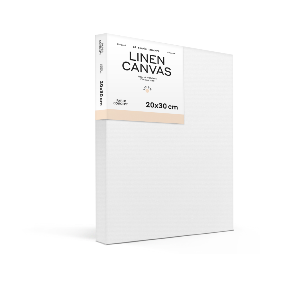 Stretched Linen canvas - PaperConcept - 20 x 30 cm