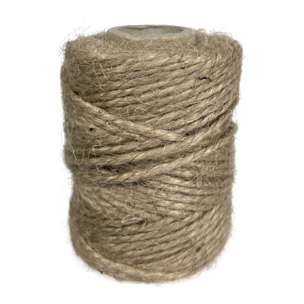 Jute natural cord - 2 mm, 0,1 kg, 40 m