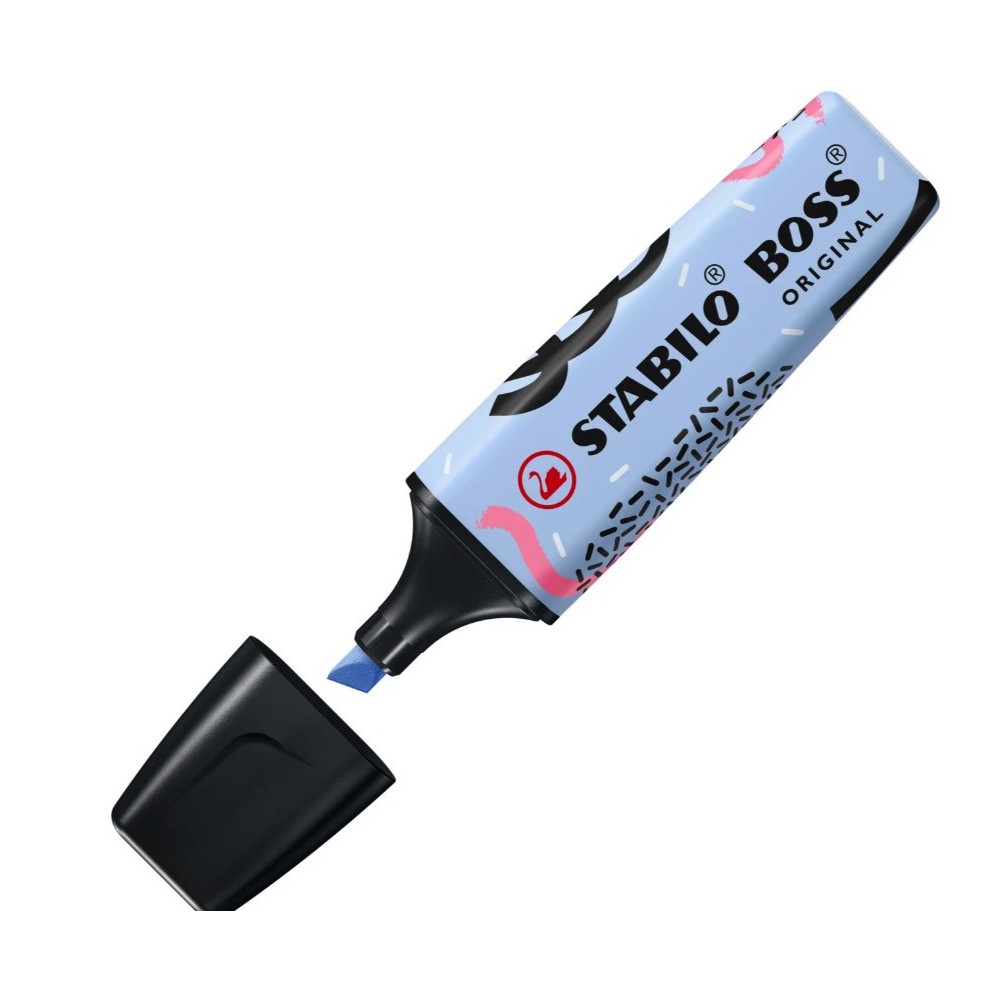 Zakreślacz Boss Original Pastel Ju Schnee - Stabilo - 111, niebieski