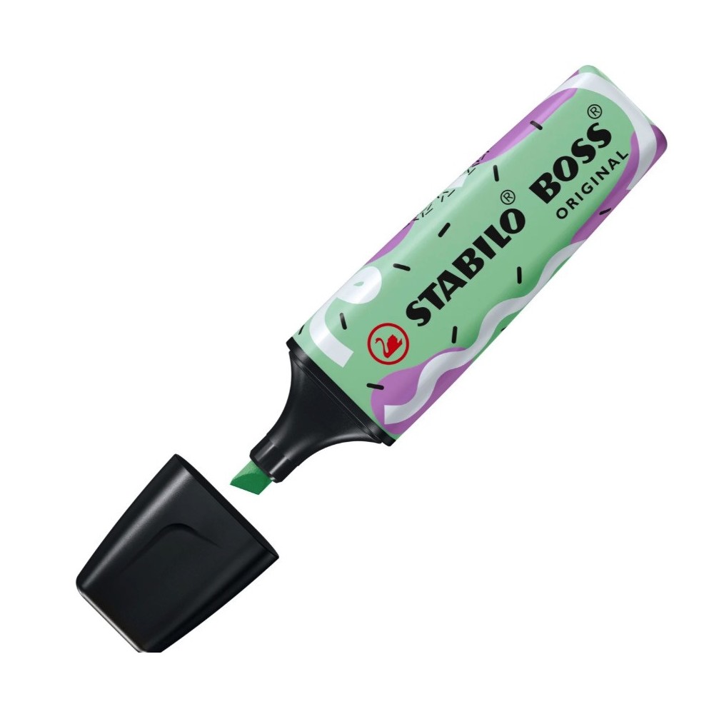 Zakreślacz Boss Original Pastel Ju Schnee - Stabilo - 116, zielony miętowy