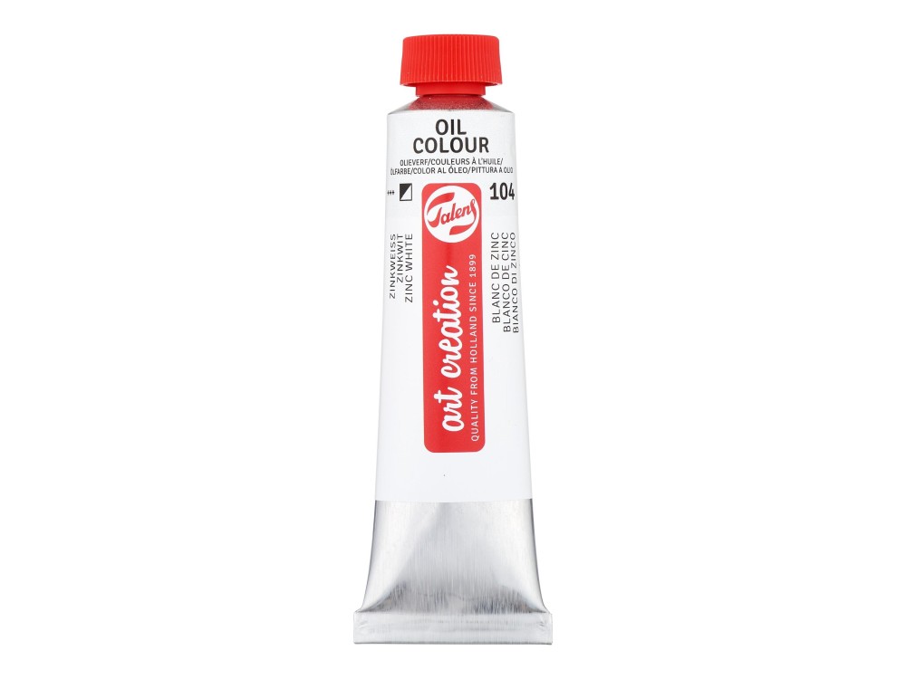Farba olejna - Talens Art Creation - 104, Zinc White, 40 ml