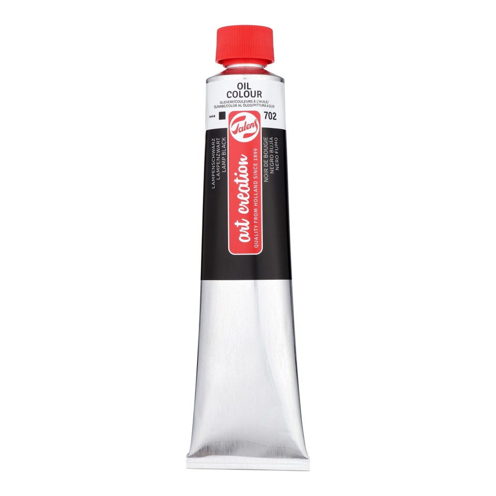 Farba olejna - Talens Art Creation - 702, Lamp Black, 200 ml
