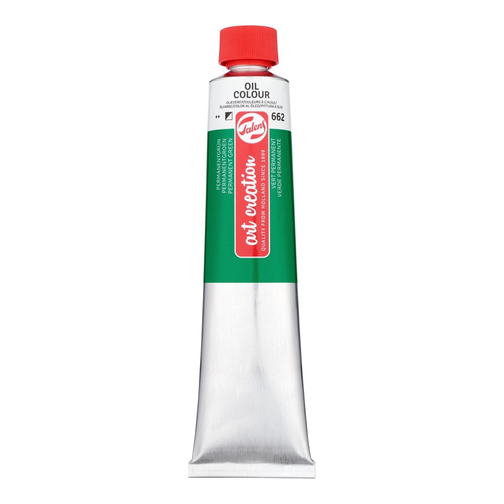 Oil colour paint - Talens Art Creation - 662, Permanent Green, 200 ml