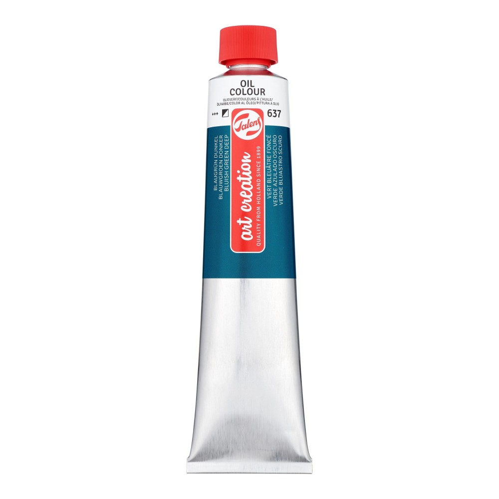 Oil colour paint - Talens Art Creation - 637, Bluish Green Deep, 200 ml