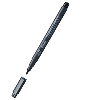 Pointliner calibrated fineliner - Pentel - black, 2 mm