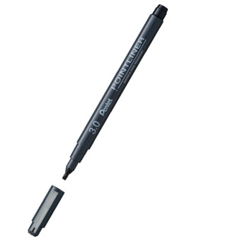 Pointliner calibrated fineliner - Pentel - black, 3 mm