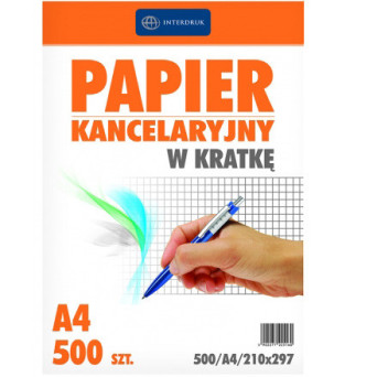 Foolscap paper A4 - Interdruk - squared, 500 sheets