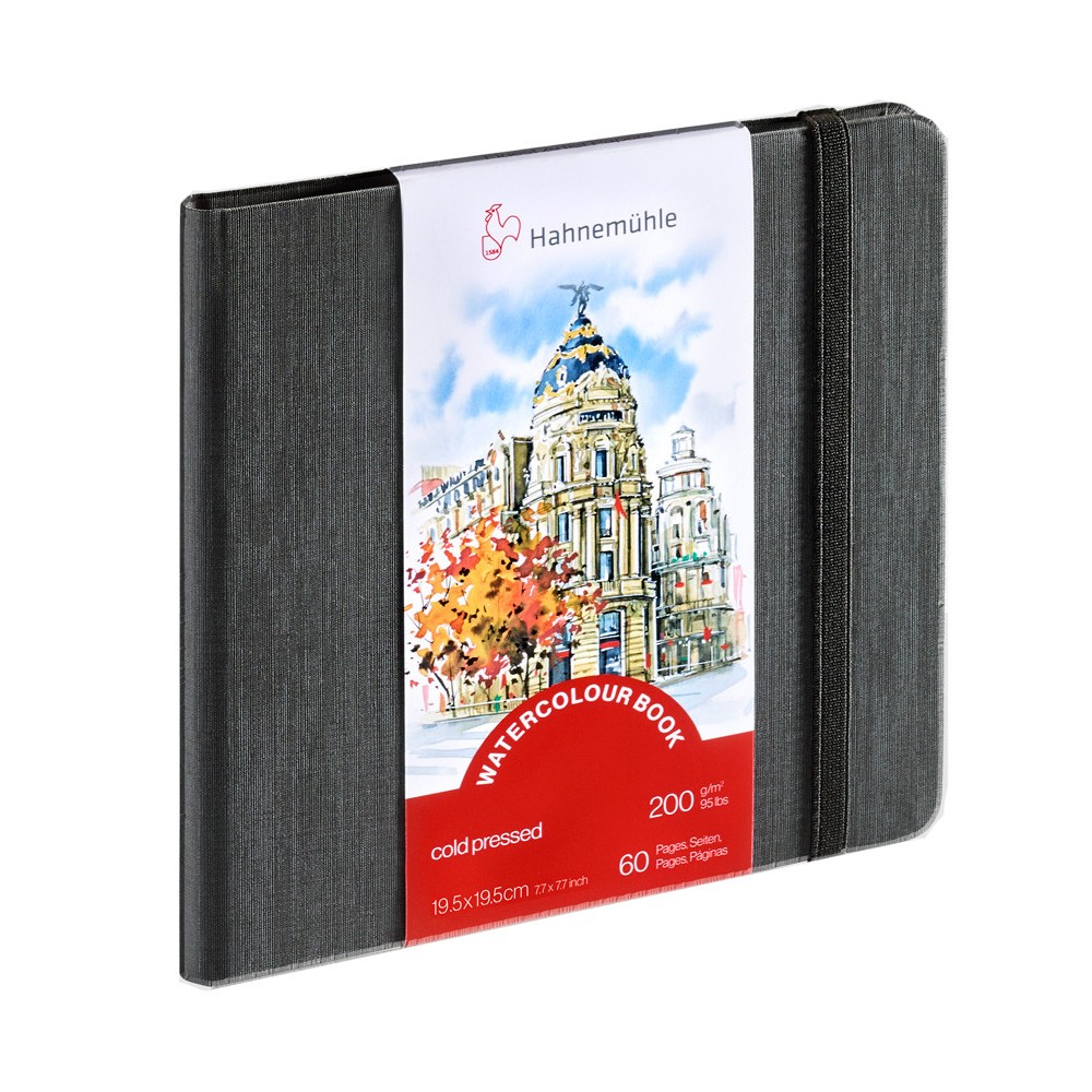 Watercolour Book - Hahnemühle - cold pressed, 19,5 x 19,5 cm, 200 g, 60 pages