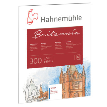 Britannia Watercolour paper - Hahnemühle - rough, 50 x 65 cm, 300 g, 12 sheets