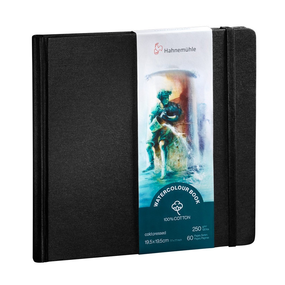 Watercolor Art Journal 100% cotton - Hahnemühle - 19,5 x 19,5 cm, 250 g, 60 pages