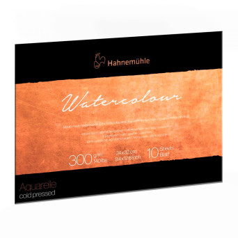 The Collection Watercolour paper pad - Hahnemühle - cold pressed, 24 x 32 cm, 300 g, 10 sheets