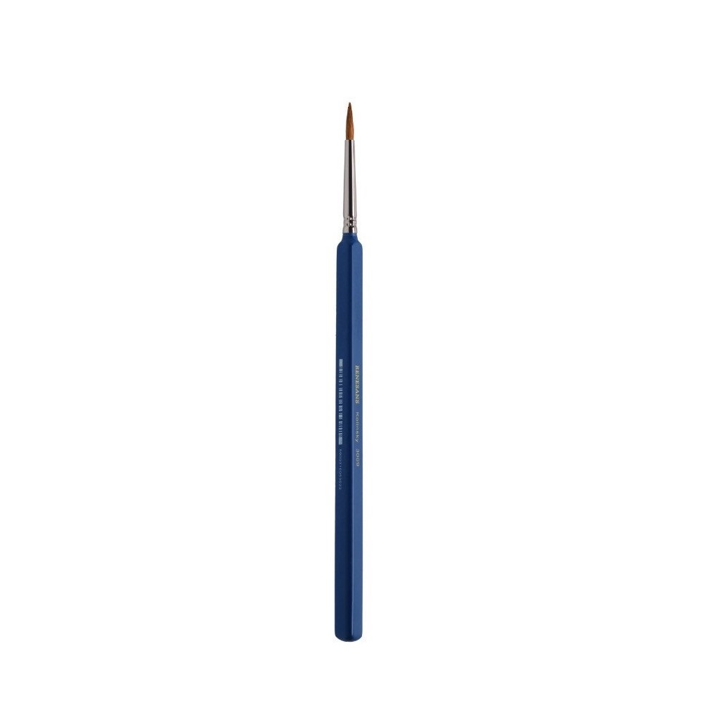 Natural Kolinsky brush, 3009 series - Renesans - short handle, no. 4