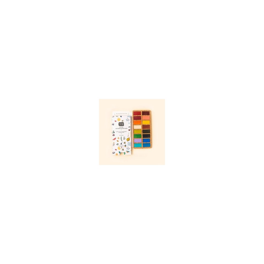 Set of Watercolor pans - Viviva Colors - Spring, 16 colors