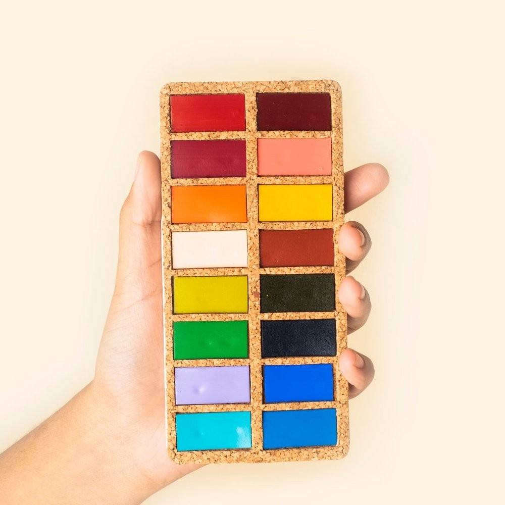 Set of Watercolor pans - Viviva Colors - Spring, 16 colors