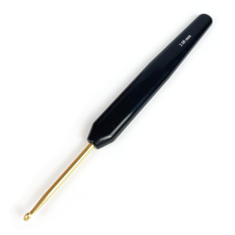 Szydełko aluminiowe z rączką - Rico Design - czarne, 3 mm