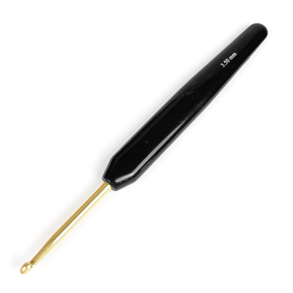 Crochet hook with handle - Rico Design - black, 3,5 mm