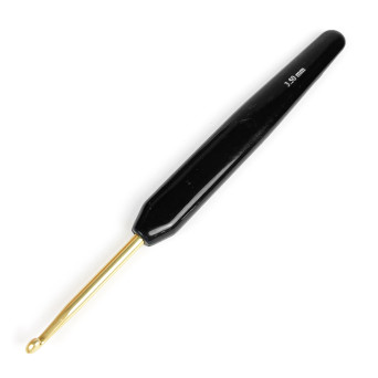 Crochet hook with handle - Rico Design - black, 3,5 mm