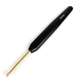 Crochet hook with handle - Rico Design - black, 4 mm